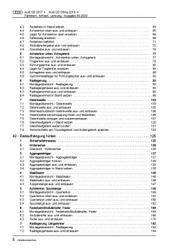 Audi Q5 Typ FY ab 2016 Fahrwerk Achsen Lenkung Reparaturanleitung PDF
