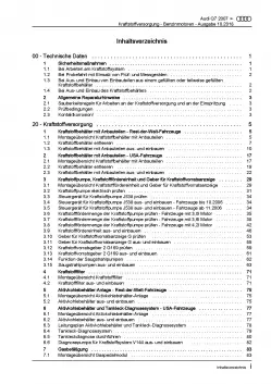 Audi Q7 4L 2005-2015 Kraftstoffversorgung Benzinmotoren Reparaturanleitung PDF