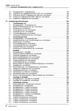Audi Q7 Typ 4M ab 2015 Karosserie Montagearbeiten Innen Reparaturanleitung PDF