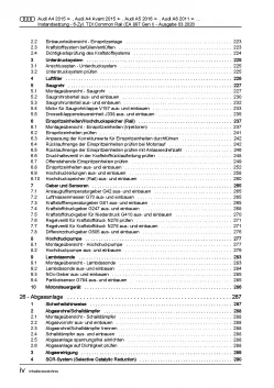 Audi Q7 4M ab 2015 Instandsetzung 218-272 PS Dieselmotor Reparaturanleitung PDF