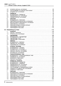 Audi TT Typ 8S FV ab 2014 Fahrwerk Achsen Lenkung Reparaturanleitung PDF