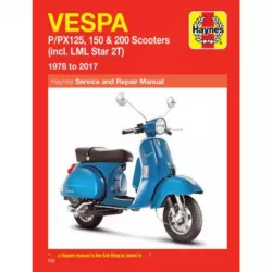 Vespa P PX125, 150 und 200 Roller (1978-2017) Reparaturanleitung Haynes