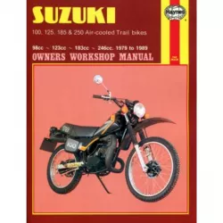 Suzuki 100, 125, 185 und 250 Luftgekühlte Trailbikes (79-89) Reparaturanleitung