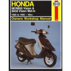 Honda Motorroller NE NB50 Vision und SA50 Vision (1985-1995) Reparaturanleitung 