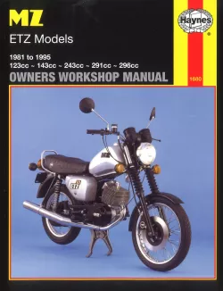 MZ ETZ Models 123cc 143cc 243cc 291cc 296cc 1981-1995 Reparaturanleitung Haynes
