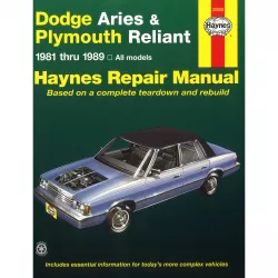 Dodge Aries Plymouth Reliant 1981-1989 Reparaturanleitung Werkstatthandbuch