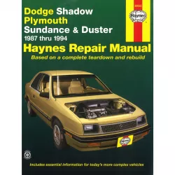 Dodge Shadow Plymouth Sundance Duster 1987-1994 Reparaturanleitung Haynes