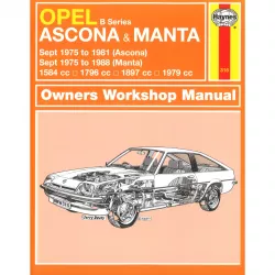 Opel Ascona, Manta B Series 1975-1988 Reparaturanleitung Haynes