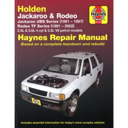 Holden Jackaroo Rodeo UBS TF Series 1991-2002 Opel Reparaturanleitung Haynes