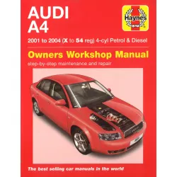 Audi A4 (4-Zylinder) 2001-2004 Benzin Petrol Diesel Reparaturanleitung Haynes