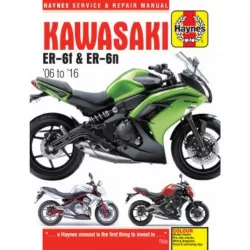 Kawasaki Motorrad ER 6f und ER 6n (2006-2016) Reparaturanleitung Haynes