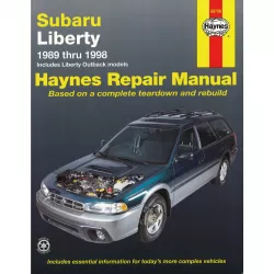 Subaru Liberty 1989-1998 inkl Outback-Modellen 2WD 4WD Reparaturanleitung Haynes