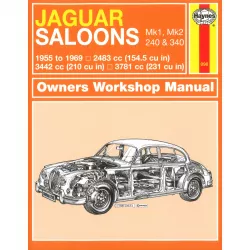 Jaguar Limousinen 1955-1969 MK1 MK2 240 340 Oldtimer Reparaturanleitung Haynes