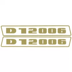 Deutz D12006 Gold bis 1974 Schlepper Traktor Aufkleber Klebefolie