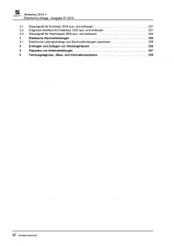 SEAT Alhambra ab 2015 Elektrische Anlage Elektrik Systeme Reparaturanleitung PDF