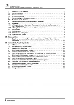 SEAT Alhambra 71 ab 2015 7 Gang Automatikgetriebe DKG 0BH Reparaturanleitung PDF