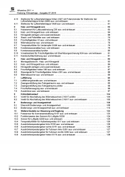 SEAT Alhambra 7N 2010-2015 Heizung Belüftung Klimaanlage Reparaturanleitung PDF