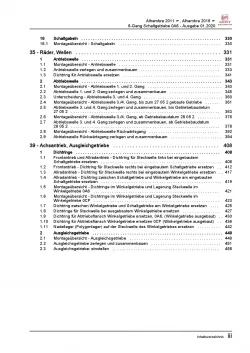 SEAT Alhambra Typ 7N 2010-2015 6 Gang Schaltgetriebe 0A6 Reparaturanleitung PDF