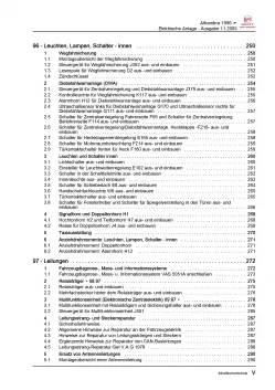 SEAT Alhambra (95-10) Elektrische Anlage Elektrik Systeme Reparaturanleitung PDF