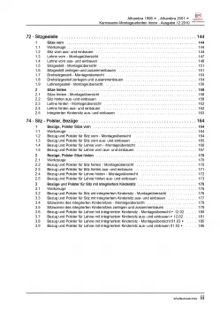 SEAT Alhambra 7V (95-10) Karosserie Montagearbeiten Innen Reparaturanleitung PDF