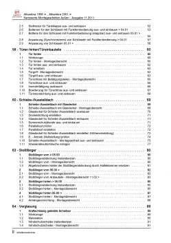 SEAT Alhambra 7V (95-10) Karosserie Montagearbeiten Außen Reparaturanleitung PDF