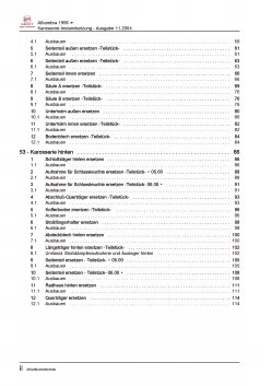 SEAT Alhambra 7V (95-10) Karosserie Unfall Instandsetzung Reparaturanleitung PDF