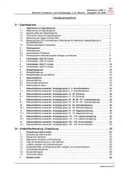 SEAT Alhambra (95-10) Benzin 150 PS Einspritz- Zündanlage Reparaturanleitung PDF