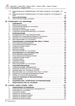 SEAT Altea 5P (04-15) Elektrische Anlage Elektrik Systeme Reparaturanleitung PDF