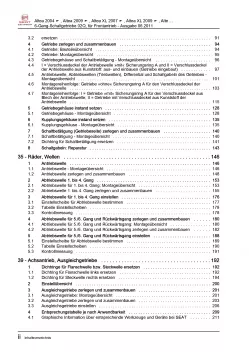 SEAT Altea 5P1 (04-15) 6 Gang Schaltgetriebe Kupplung 02Q Reparaturanleitung PDF