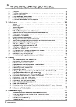 SEAT Altea 5P1 (04-15) 4 Zyl. 2,0l Dieselmotor TDI 170 PS Reparaturanleitung PDF