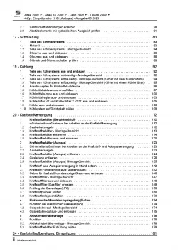 SEAT Altea 5P1 2004-2015 4-Zyl. Erdgas Benzinmotor 102 PS Reparaturanleitung PDF