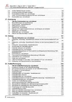 SEAT Altea 5P1 2004-2015 4-Zyl. 2,0l Benzinmotor 150 PS Reparaturanleitung PDF