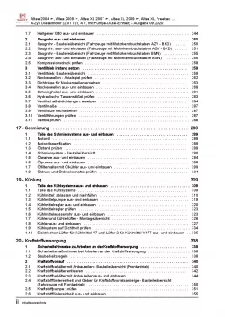 SEAT Altea 5P5 (06-15) 4-Zyl. Dieselmotor TDI 136-170 PS Reparaturanleitung PDF