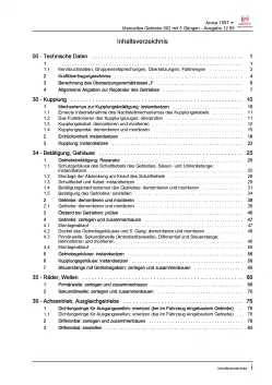 SEAT Arosa 6H (97-04) 5 Gang Manuelles Schaltgetriebe 002 Reparaturanleitung PDF