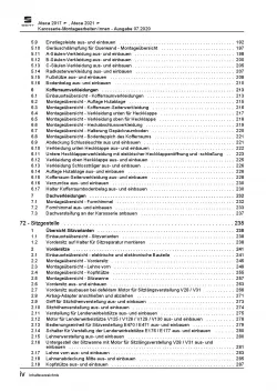 SEAT Ateca KH ab 2016 Karosserie Montagearbeiten Innen Reparaturanleitung PDF