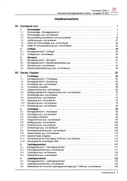 SEAT Cupra Formentor 20> Karosserie Montagearbeiten Außen Reparaturanleitung PDF