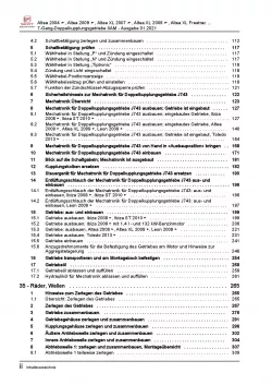 SEAT Ibiza 6J 2008-2015 8 Gang Automatikgetriebe DKG 0AM Reparaturanleitung PDF