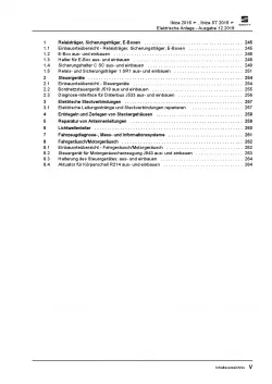 SEAT Ibiza 6P (15-17) Elektrische Anlage Elektrik Systeme Reparaturanleitung PDF