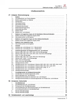SEAT Inca 9K (95-04) Elektrische Anlage Elektrik Systeme Reparaturanleitung PDF