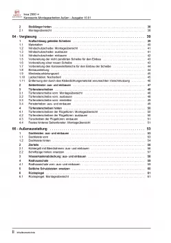 SEAT Inca 9K 1995-2004 Karosserie Montagearbeiten Außen Reparaturanleitung PDF