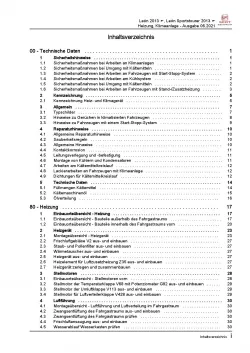 SEAT Leon Typ 5F 2012-2020 Heizung Belüftung Klimaanlage Reparaturanleitung PDF