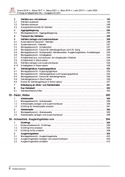 SEAT Leon 5F 2012-2020 6 Gang Schaltgetriebe 0AJ Kupplung Reparaturanleitug PDF