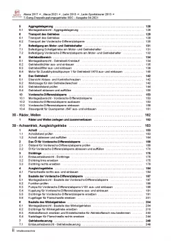 SEAT Leon 5F 2012-2020 7 Gang Automatikgetriebe DKG 0GC Reparaturanleitung PDF