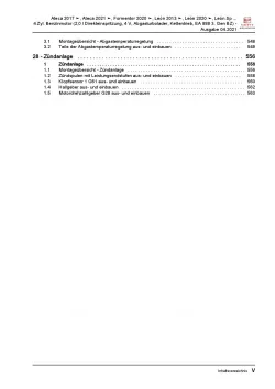 SEAT Leon Typ 5F 2012-2020 4-Zyl. 2,0l Benzinmotor 190 PS Reparaturanleitung PDF