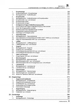 SEAT Mii AA 2011-2019 3-Zyl. Erdgas Benzinmotor 68 PS Reparaturanleitung PDF