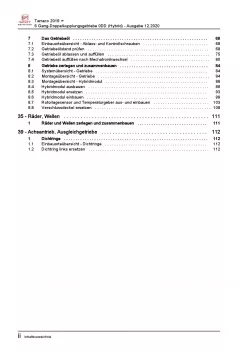 Seat Tarraco KN ab 2018 6 Gang Automatikgetriebe DKG 0DD Reparaturanleitung PDF
