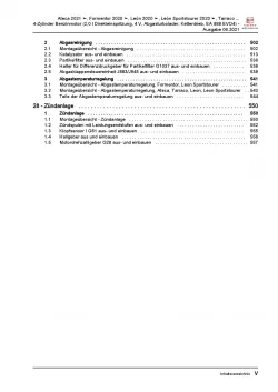 Seat Tarraco Typ KN ab 2018 4-Zyl. Benzinmotor 190-310 PS Reparaturanleitung PDF
