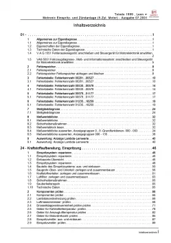SEAT Toledo (98-04) Motronic Einspritz- Zündanlage 150 PS Reparaturanleitung PDF