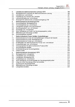SEAT Toledo Typ KG 2012-2019 Fahrwerk Achsen Lenkung Reparaturanleitung PDF
