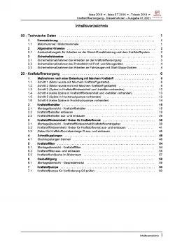 SEAT Toledo KG (12-19) Kraftstoffversorgung Dieselmotoren Reparaturanleitung PDF